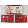 Image 2 : 2001 US SILVER PROOF SET (WITH BOX)