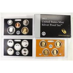 2011 US SILVER PROOF SET (WITH BOX) 14 PIECES