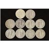 Image 2 : 10 ASSORTED 1940'S MERCURY DIMES