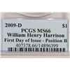 Image 3 : 2009-D HARRISON DOLLAR PCGS MS66 POS. B