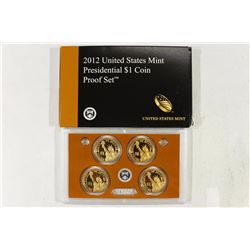2012 US PRESIDENTIAL DOLLAR PROOF SET WITH BOX