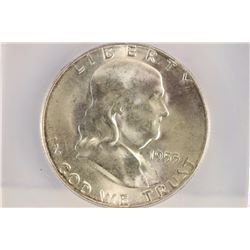 1953-S FRANKLIN HALF DOLLAR ICG MS65