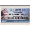 Image 3 : 2011-S SILVER CHICKASAW QUARTER NGC PF70
