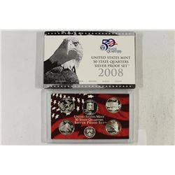 2008 SILVER US 50 STATE QUARTERS PROOF SET