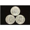 Image 1 : 3-90% SILVER 1964 KENNEDY HALF DOLLARS