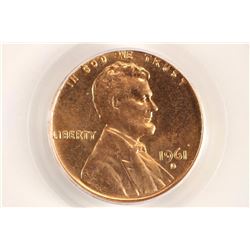 1961-D D/HORIZ. D FS 501 LINCOLN CENT PCGS MS64RD