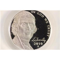 2010-S JEFFERSON NICKEL PCGS PR69 DCAM