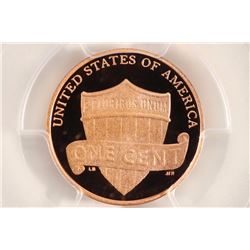 2012-S LINCOLN SHIELD CENT PCGS PR69RD DCAM