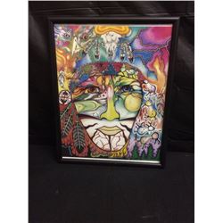 FRAMED NATIVE ART PRINT