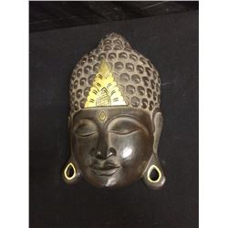 HAND CARVED BUDDHA WALL MASK