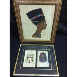 EGYPTIAN FRAMED ART LOT