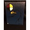 Image 1 : SIGNED NATIVE ART ON CANVAS BY PETE