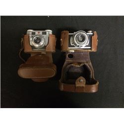 VINTAGE KODAK CAMERAS W/ CASES 1950'S & 60'S