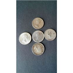 QUEEN ELIZABETH CANADIAN SILVER DIMES