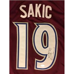AUTOGRAPHED JOE SAKIC HOCKEY JERSEY