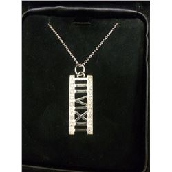 SILVER & SAPPHIRE TIFFANY NECKLACE