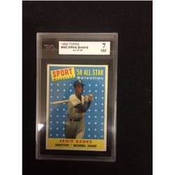 1958 TOPPS #482 ERNIE BANKS ALL STAR BASEBALL CARD 7 NM