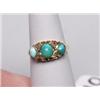 Image 1 : 18K Hallmarked Antique Turquoise Ring