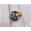 Image 1 : 18K Emerald 1/4 Carat rING