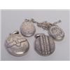Image 1 : 4 Antique Sterling Lockets 