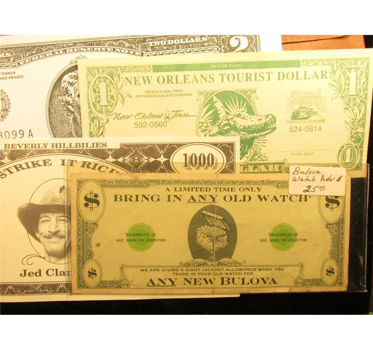 Currency Partition Envelope folder containing 1976 Murray's Antiques ...