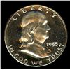 Image 3 : 1955 FRANKLIN SILVER 50 CENTS  NNC PR-69 DCAM