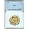 Image 1 : 1943 WALKING LIBERTY SILVER 50 CENTS NNC MS-65