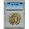 Image 1 : 1945 WALKING LIBERTY SILVER 50 CENTS ICG MS-65