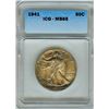 Image 1 : 1941 WALKING LIBERTY SILVER 50 CENTS  ICG MS65