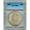 Image 1 : 1891 MORGAN SILVER DOLLAR  ICG MS61