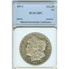 Image 1 : 1881-S MORGAN SILVER DOLLAR  NNC MS-64 DEEP MIRROR PROOF LIKE