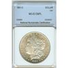 Image 1 : 1881-O MORGAN SILVER DOLLAR  NNC MS-63 DEEP MIRROR PROOF LIKE