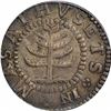 Image 1 : 1652 Massachusetts Pine Tree Shilling. Small planchet. Noe-29 (R.3). Reverse punctuated with colons.
