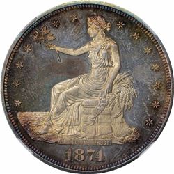 1874 Proof-64+ Cameo NGC.