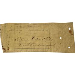 Canvas Specimen Bag From the Paris Mint.