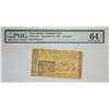 Image 1 : NJ-153. December 31, 1763. 18 Pence Colonial Note. PMG Choice Uncirculated 64 EPQ.