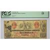 Image 1 : T-22, PF-1. 1861 $10 Confederate Note. PCGS Fine 15.