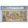 Image 1 : T-31, PF-1. 1861 $5 Confederate Note. PMG Very Fine 20 Net. Paper Pulls.