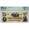 Image 1 : T-41, PF-12. 1862 $100 Confederate Note. PCGS Gem New 66 PPQ.