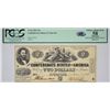 Image 1 : T-42, PF-2. 1862 $2 Confederate Note. PCGS Choice About New 58 Apparent, Restorations of Ink Erosion