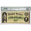 Image 1 : Fr. 3. 1861 $5 Demand Note. PMG Very Fine 25.