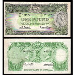 Australia, Elizabeth II, One Pound, Coombs/Wilson, 1961, (R.34a), HK32/445999