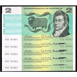Australia, Two Dollars, Phillips/Randall, 1968, (R.83), FSS/192661-65