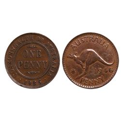 Australia, Penny, 1925-46