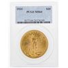 Image 1 : 1924 $20 St. Gaudens Double Eagle Gold Coin PCGS MS64
