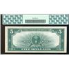 Image 2 : 1923 $5 Porthole Silver Certificate Note PCGS Superb Gem New 67PPQ