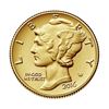 Image 1 : 2016-W Mercury Dime Gold Centennial Commemorative Coin with Box/Coa