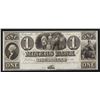 Image 1 : 1841 $1 The Miners Bank Pottsville Obsolete Bank Note