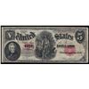 Image 1 : 1907 $5 Large Size Woodchopper Legal Tender Note