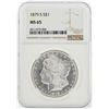 Image 1 : 1879-S $1 Morgan Silver Dollar Coin NGC MS65